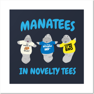 Manatees in Novelty Tees Posters and Art